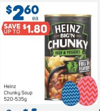 Foodland Heinz Chunky Soup 520-535g offer