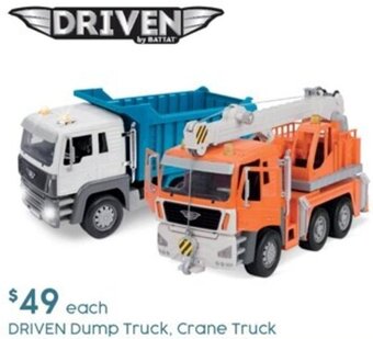 Target Driven Dump Truck, Crane Truck offer