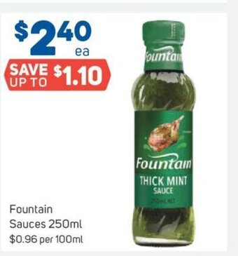 Foodland Fountain Sauces 250ml offer