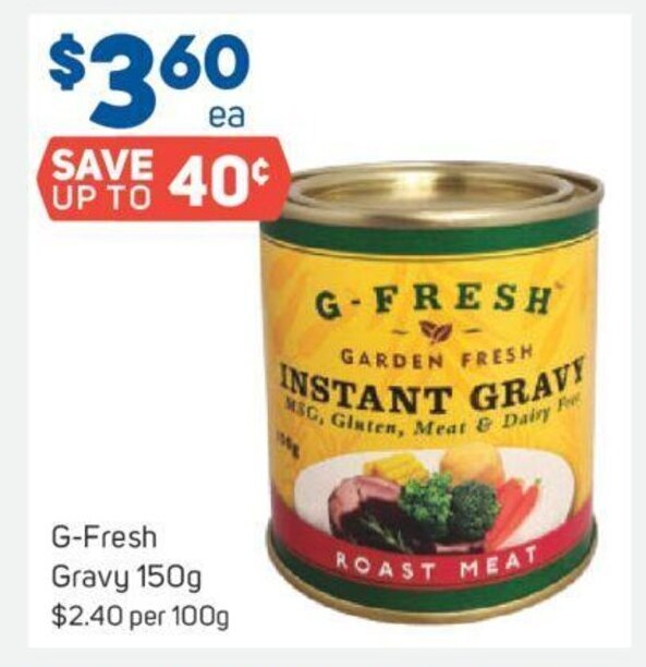 Gfresh Gravy 150g offer at Foodland
