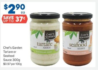 Foodland Chef's Garden Tartare or Seafood Sauce 300g offer