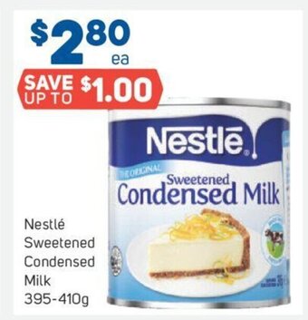 Foodland Nestlé Sweetened Condensed Milk 395-410g offer