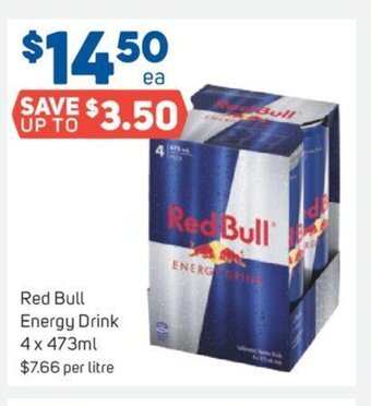 Foodland Red Bull Energy Drink 4 x 473ml offer