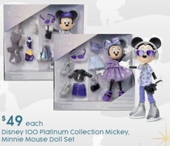 Target Disney 100 Platinum Collection Mickey, Minnie Mouse Doll Set offer