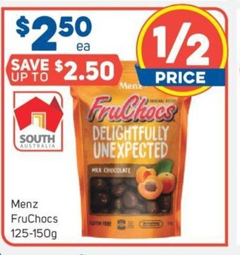 Foodland Menz FruChocs 125-150g offer