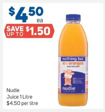 Foodland Nudie Juice 1 Litre offer