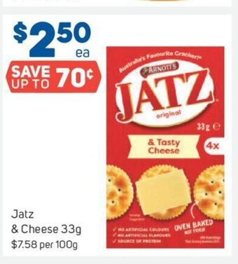 Foodland Jatz & Cheese 33g offer