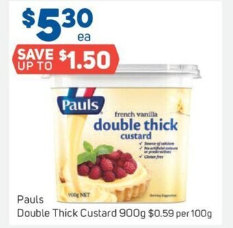 Foodland Pauls Double Thick Custard 900g offer