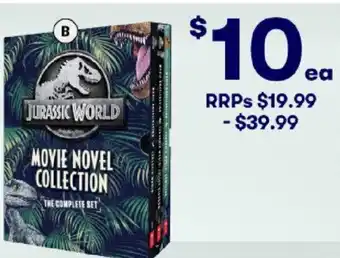 BIG W Jurassic World Movie Novel 3 Book Collection offer