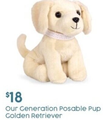 Target Our Generation Posable Pup Golden Retriever offer
