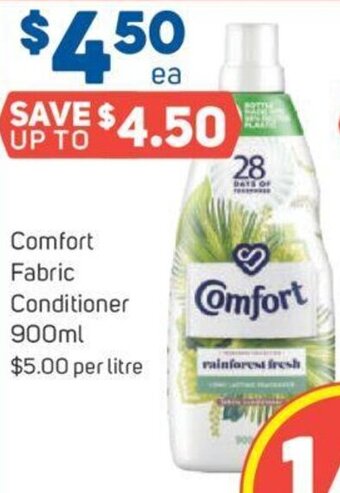 Foodland Comfort Fabric Conditioner 900ml offer