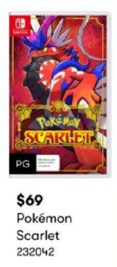 BIG W Pokémon Scarlet offer