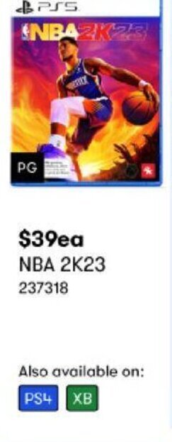 BIG W NBA 2K23 offer