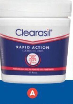 Foodland Clearasil Ultra Rapid Face Wipes 65 PAck offer