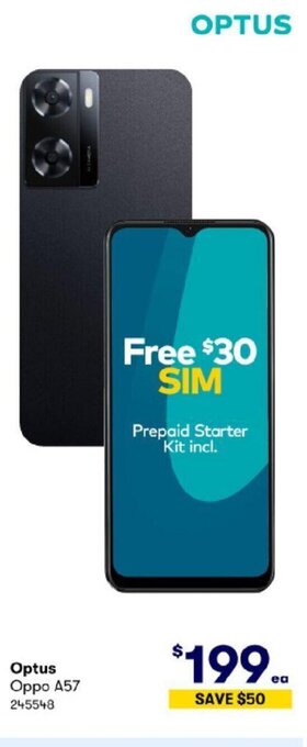 BIG W Optus Oppo A57 offer