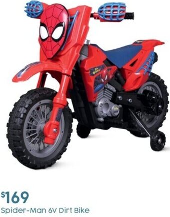 Target Spider- Man 6V Dirt Bike offer