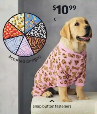 ALDI Dog Pyjamas offer