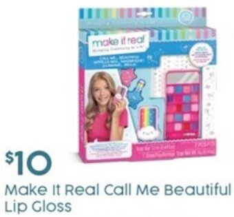 Target Make It Real Call Me Beautiful Lip Gloss offer
