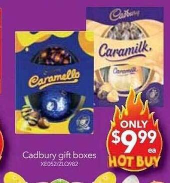 Cheap as Chips Cadbury gift boxes offer
