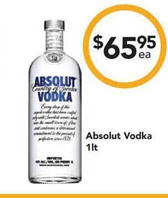 Drakes Absolut vodka offer