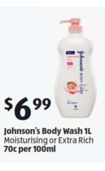 ALDI Johnson's Body Wash 1L offer