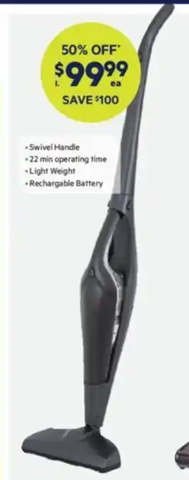 Harris Scarfe Prinetti 2-in-1 Cordless Vacuum 14.8V offer