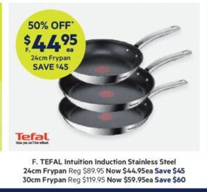 Tefal Intuition Induction Stainless Steel offer at Harris Scarfe