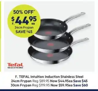 Harris Scarfe Tefal Intuition Induction Stainless Steel offer