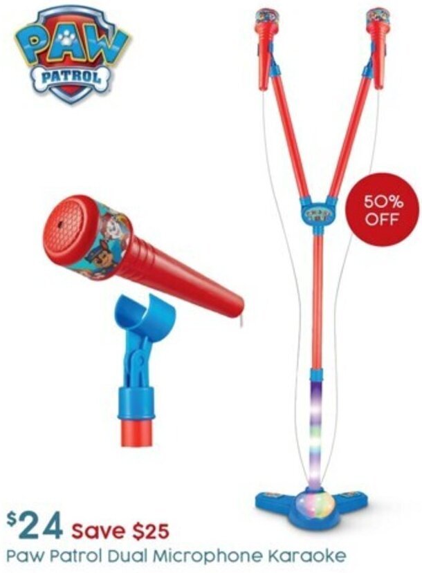 Paw Patrol Dual Microphone Karaoke offer at Target
