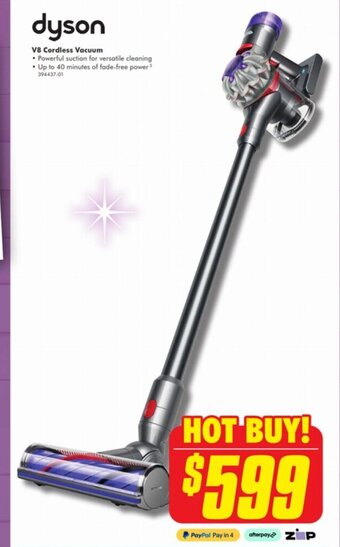 The Good Guys Dyson V8 cordless vacuum offer