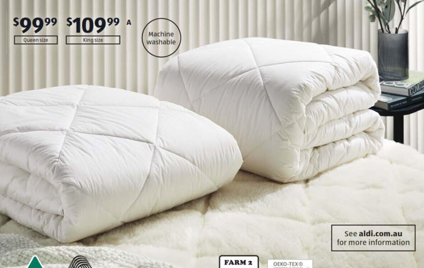 Australian Wool Quilt Queen Size offer at ALDI