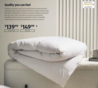 Luxury 50/50 Duck Down and Feather Quilt - Queen Size