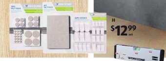 ALDI Assorted Hooks And Felt Pad Sets offer