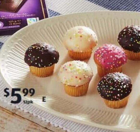 The Cake Stall Mini Vanilla Cupcakes 12pk/240g offer at ALDI