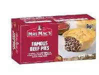 Woolworths Mrs Mac’s Pies, Potato Pie or Sausage Rolls 700-760g Pk 4 offer