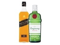 Woolworths Johnnie Walker Black Label Scotch Whisky or Tanqueray Gin 700ml offer