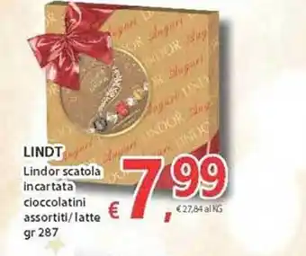 Liquorland Lindt lindor scatola in cartata cioccolatini assortiti-latte offer