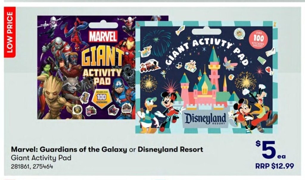 Marvel Guardians of The Galaxy or Disneyland Resort Giant Activity Pad