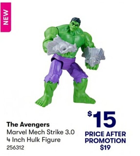 The Avengers Marvel Mech Strike 3.0 4 inch Hulk Figure offer at Costco