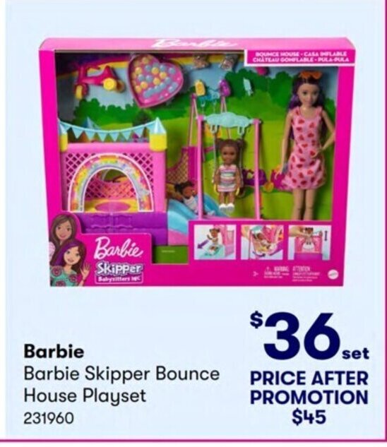 Barbie Skipper Bounce House Playset offer at Costco