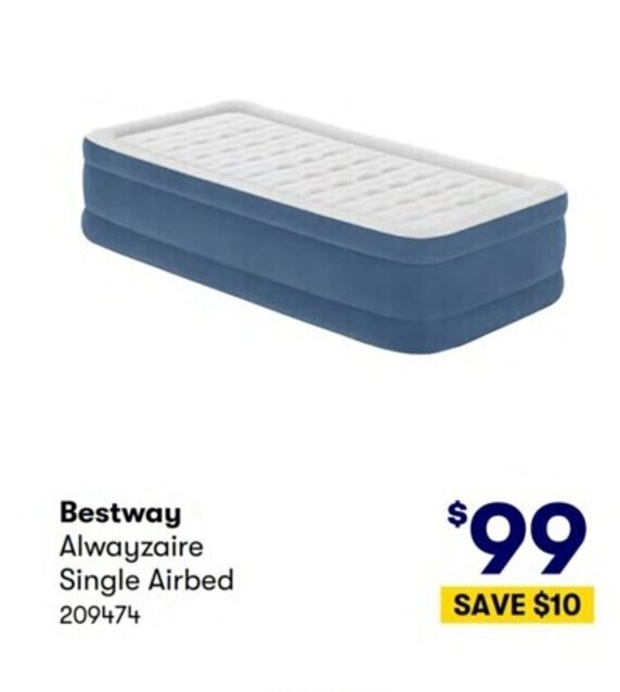Bestway Alwayzaire Single Air Bed offer at Costco