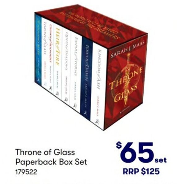 Throne of Glass Paperback Box Set offer at Costco