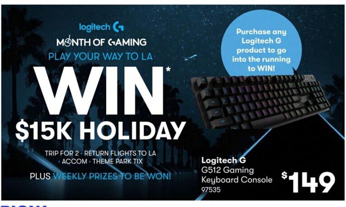 Logitech G512 Gaming Keyboard Console offer at Costco