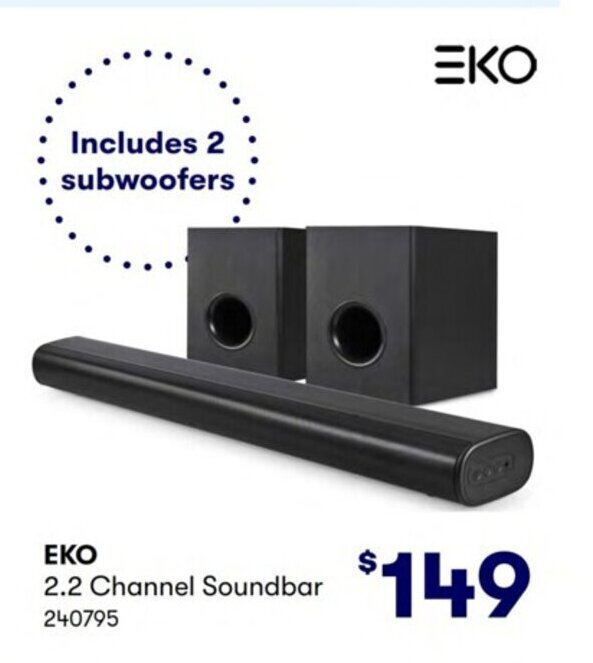 EKO 2.2 Channel Soundbar offer at Costco