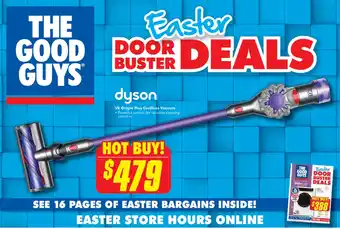 The Good Guys V8 origin plus cordless vacuum offer