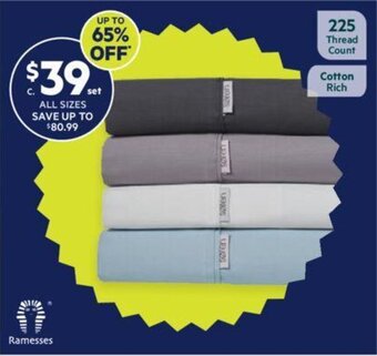 Harris Scarfe Soren 225 thread count cotton rich sheet set offer