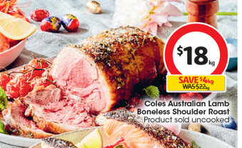 Coles Coles Australian Lamb Boneless Shoulder Roast offer