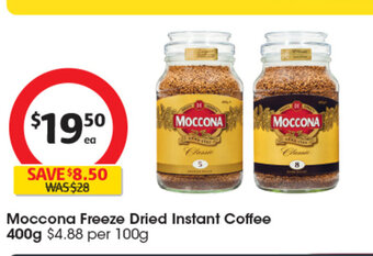 Coles Moccona Freeze Dried Instant Coffee 400g offer