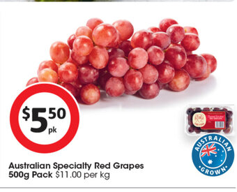 Australian Specialty Red Grapes 500g Pack