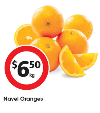 Coles Navel Oranges offer